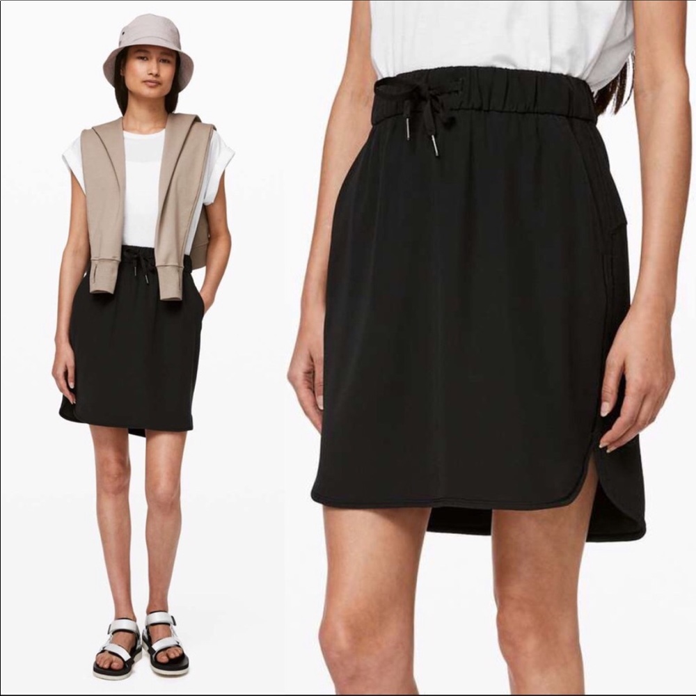 Lululemon 6 black On the Fly Skirt